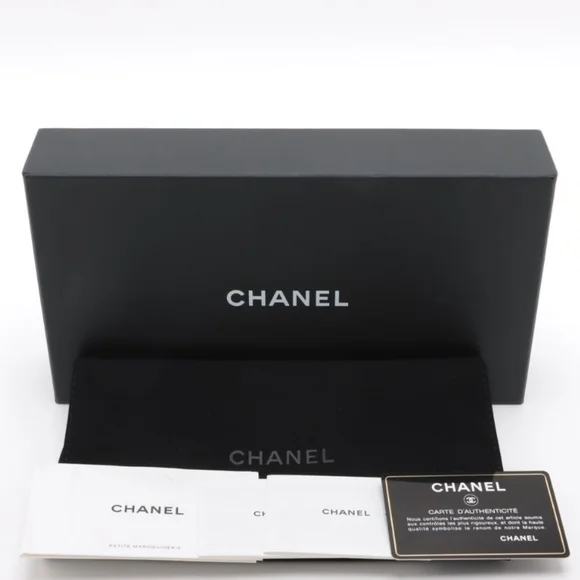 Chanel 19 Chain Shoulder Bag Glasses Case Gold X Silver Metal Fittings - Picture 11 of 12